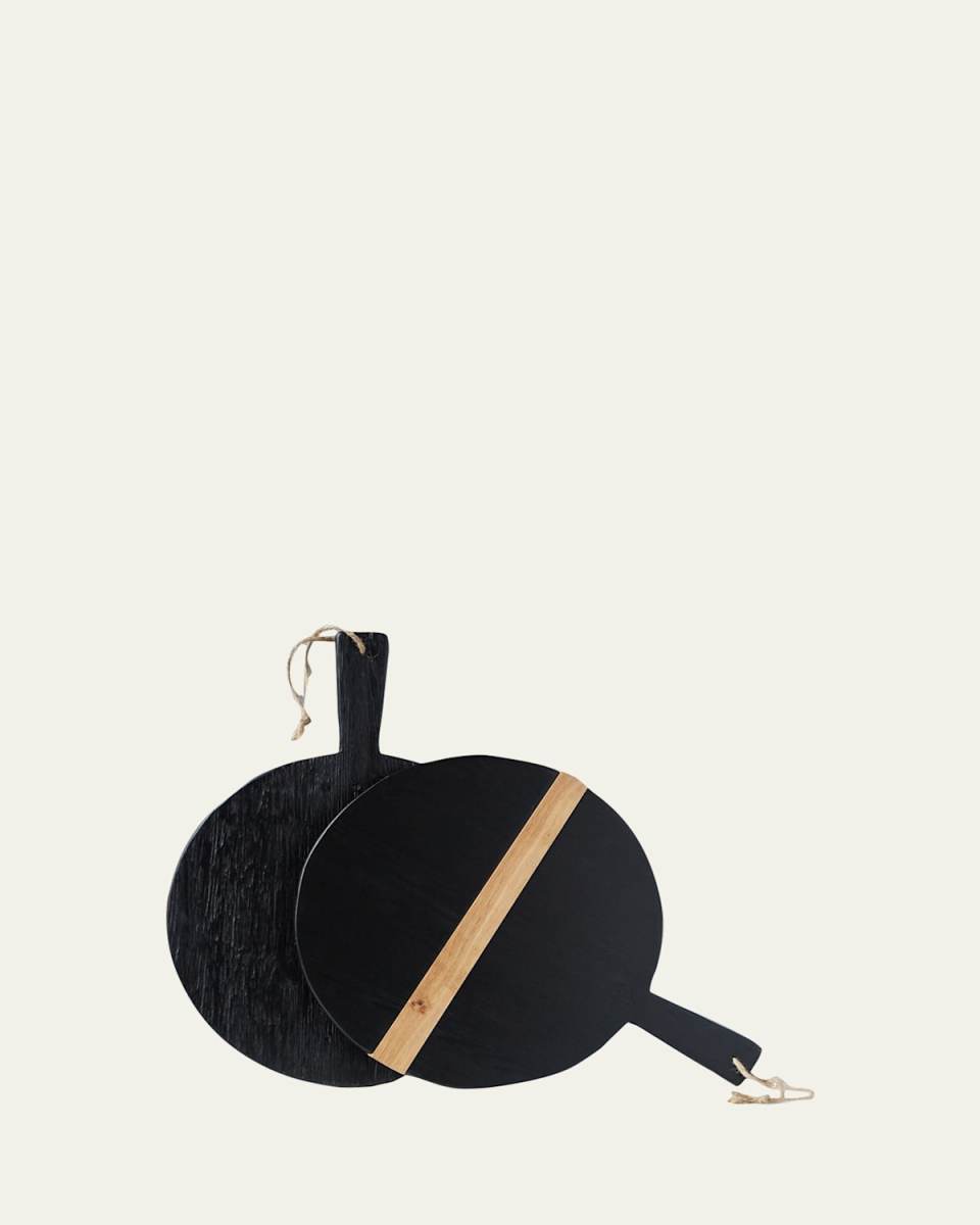 Black Round Mod Small Charcuterie Board, 20.5"